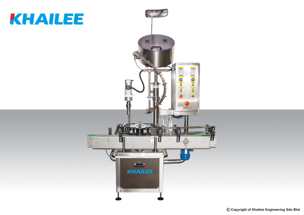  AUTOMATIC INDEXING SINGLE HEAD CAPPING MACHINE khailee engineering
